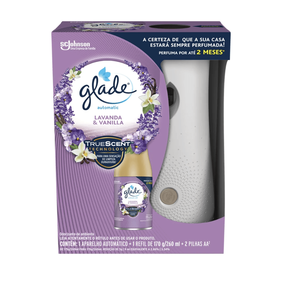 Glade automático Lavanda & Vanilla com aparelho, refil e pilhas